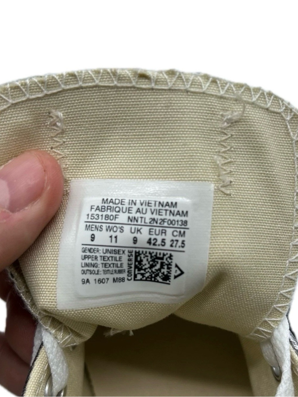 Converse Metallic Silver Low Top Sneakers with Cream Insole - Picture 10 of 11